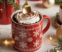 Vegan Christmas Chocolate Mug Cake